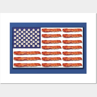 Bacon and Eggs Flag Posters and Art